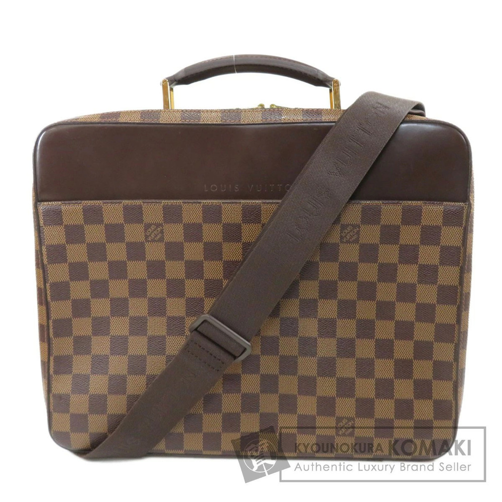 Louis Vuitton Porte Ordinateur Savanna Briefcase Damier Ebene Brown Business